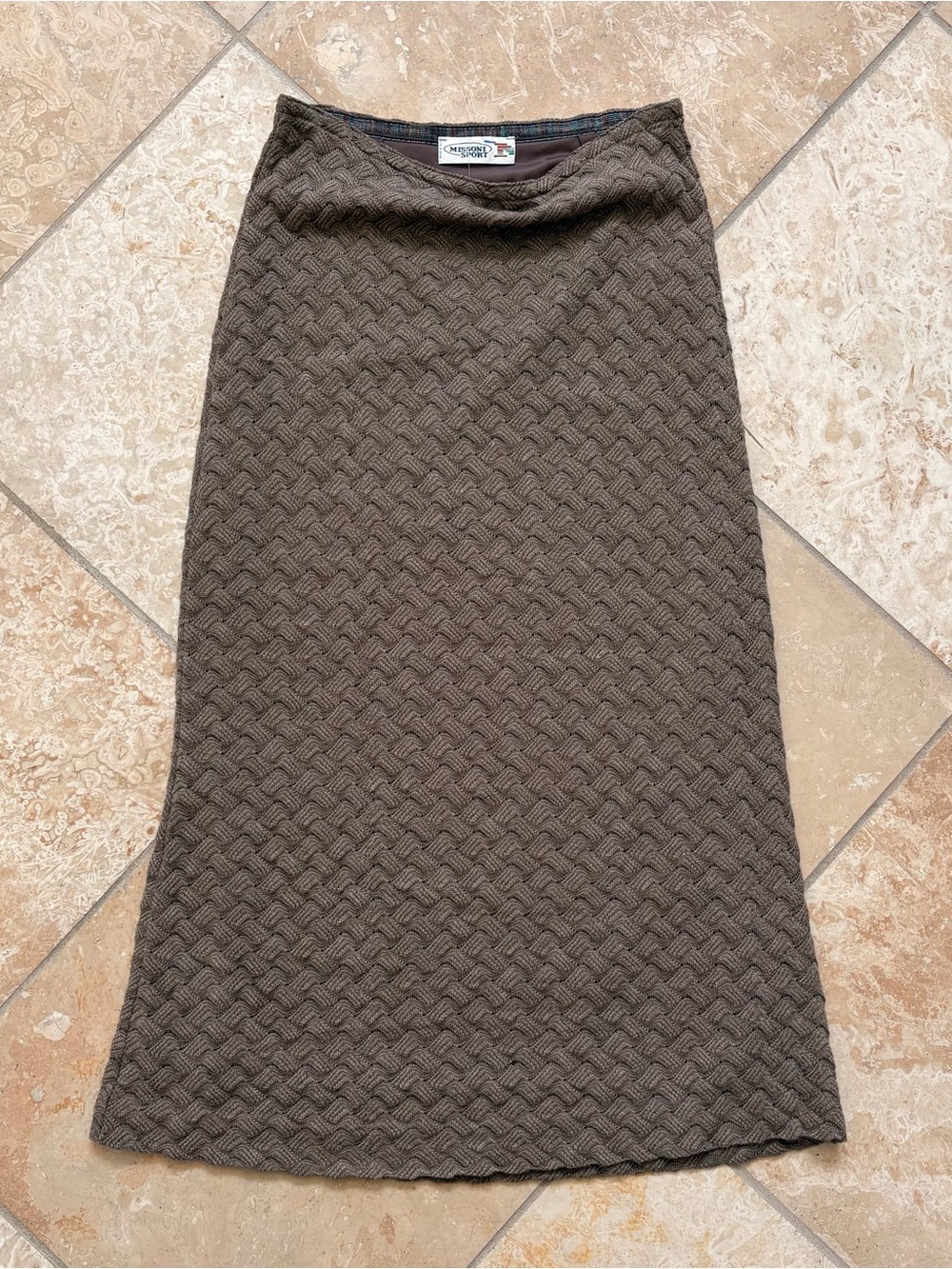 Missoni Brown Vintage Maxi Skirt